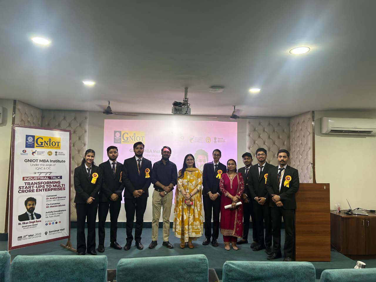 Industrial Talk On Transforming Startups Into Multi Crore Enterprises At GNIOT MBA